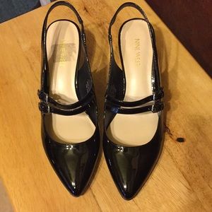 Patent leather Mary Jane heels